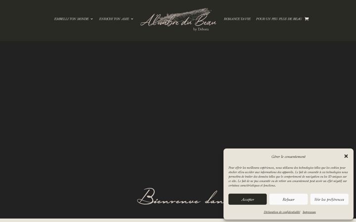 Screenshot di alombredubeau.fr