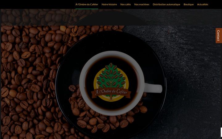 Screenshot of alombreducafeier.fr