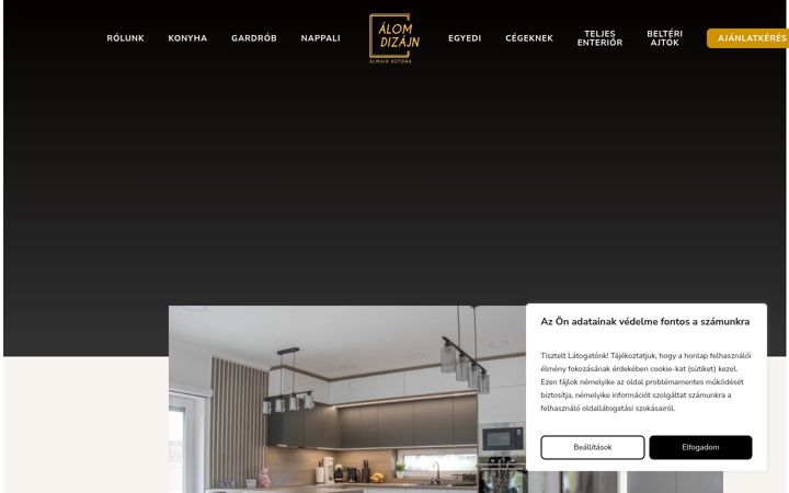 Screenshot of alomdizajn.hu