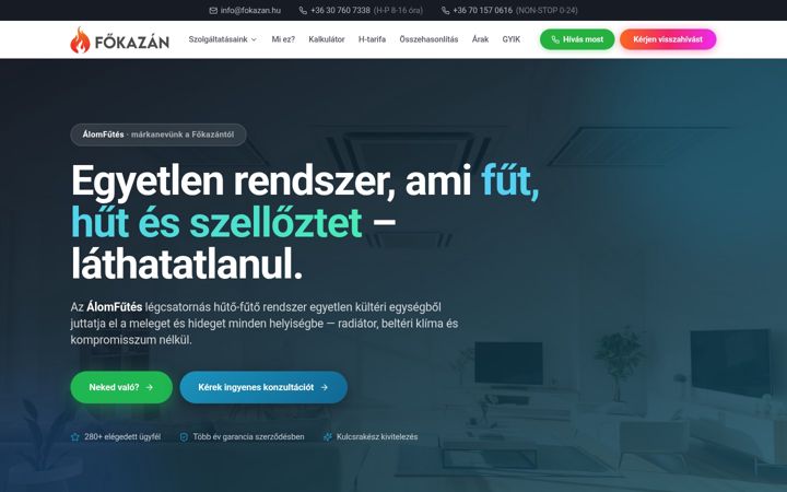 Screenshot of alomfutes.hu
