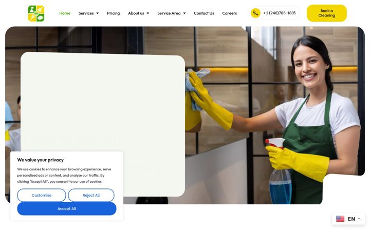 Captura de ecrã de alomocleaningservices.com