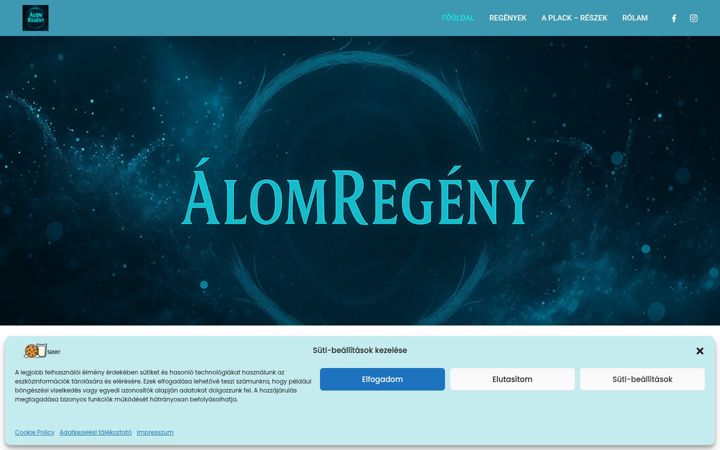 Screenshot of alomregeny.hu