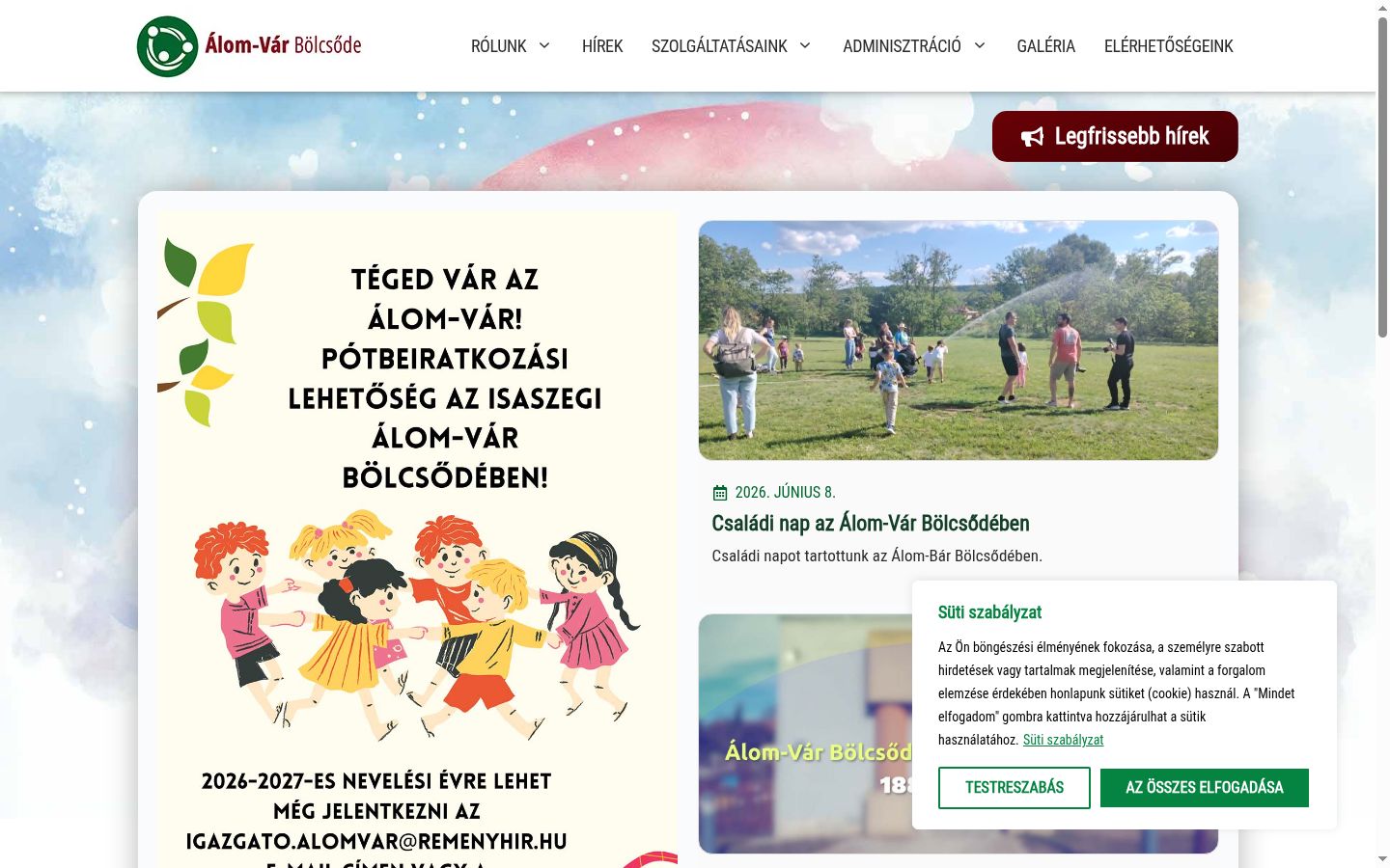 Captura de ecrã do banner de consentimento apresentado antes de qualquer interação