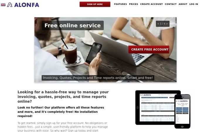 Screenshot of alonfa.com
