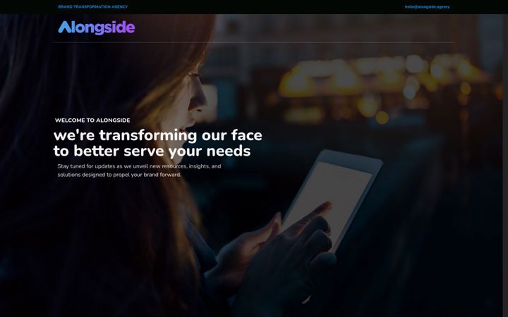 Screenshot of alongside.agency