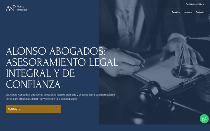 Screenshot von alonso-abogados.es