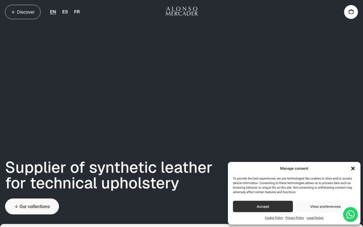 Screenshot of alonsomercader.com