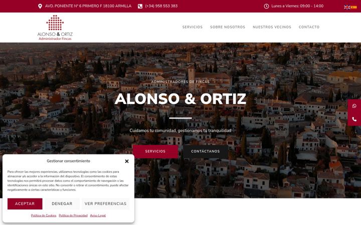Screenshot of alonsoyortizadministradores.es