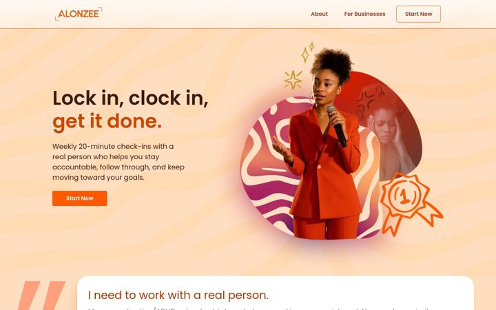 Screenshot ta' alonzee.com