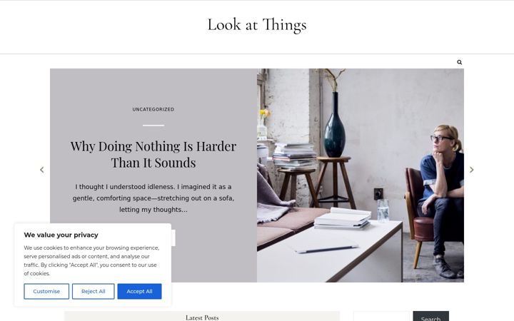 Screenshot of alookatthings.com