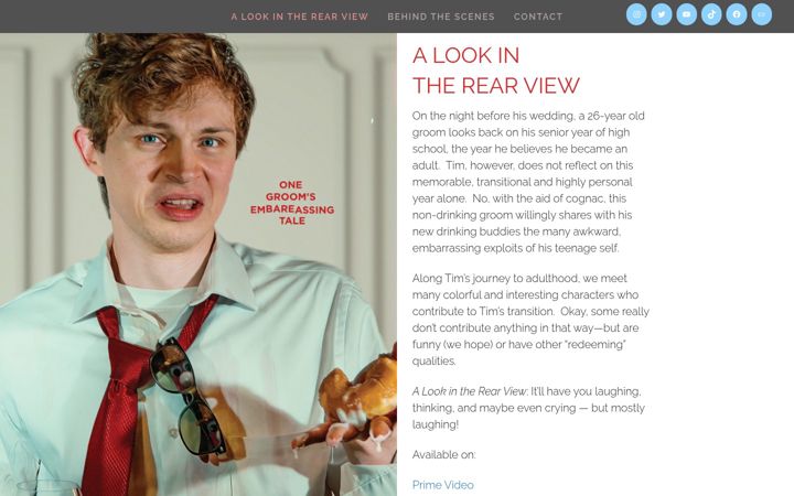 Screenshot of alookintherearview.com