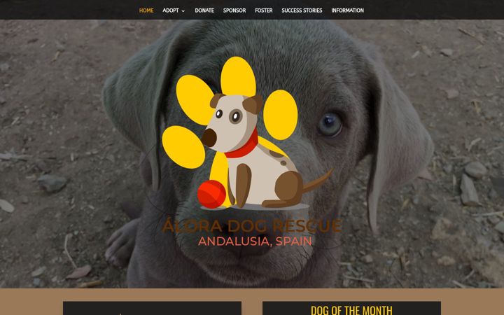 Screenshot of aloradogrescue.com