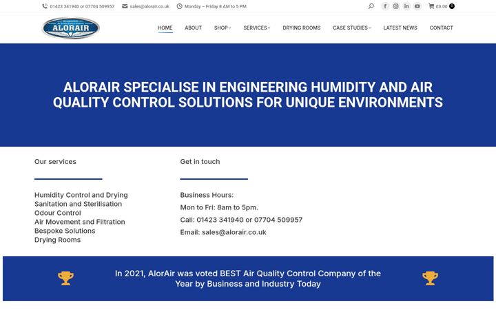 Screenshot of alorair.co.uk