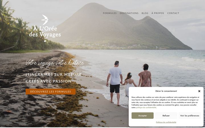 Screenshot of aloreedesvoyages.fr
