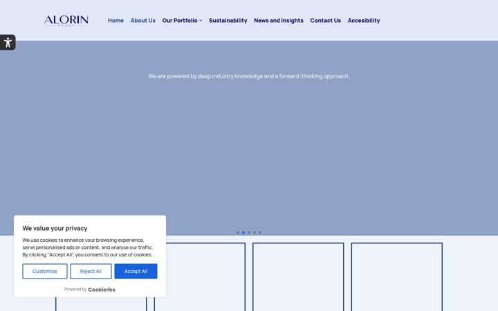 Screenshot di aloringroup.com