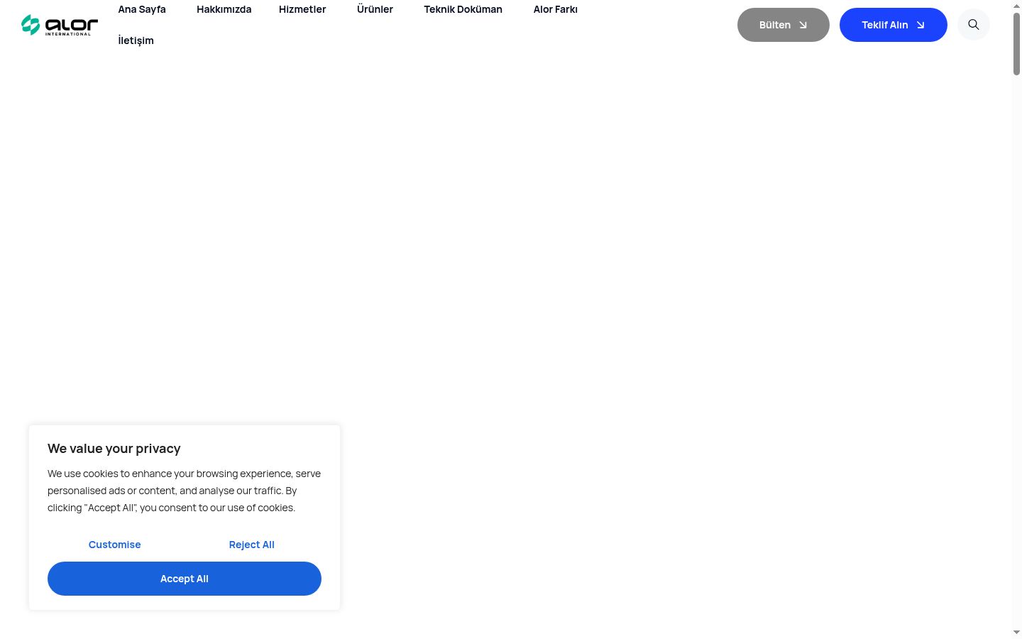Screenshot des Einwilligungsbanners vor jeglicher Interaktion