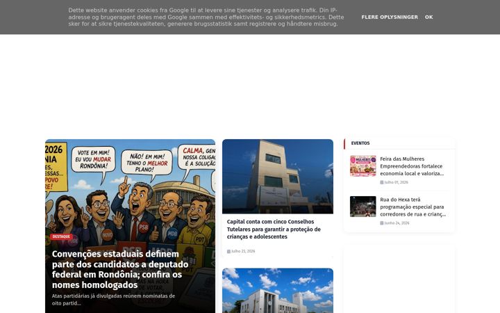 Screenshot di alorondonia.com.br