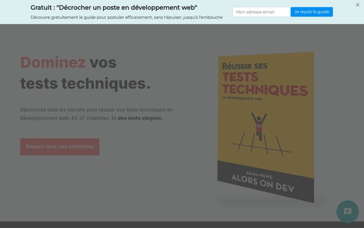 Screenshot di alorsondev.com