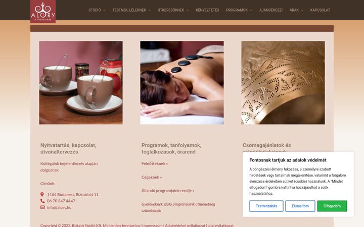 Screenshot of alory.hu