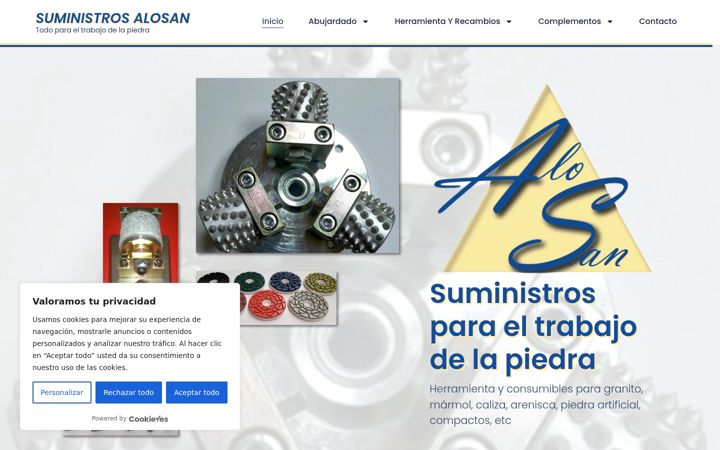 Screenshot of alosansl.com
