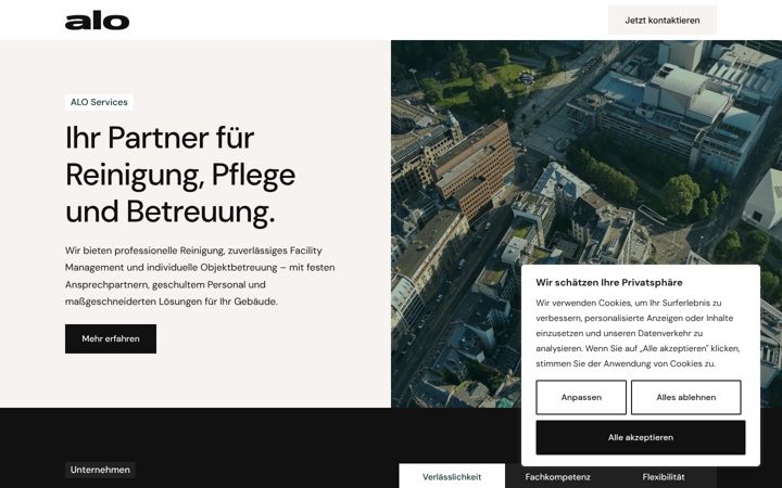 Screenshot of aloservices.de