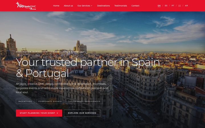 Screenshot of alospain.com
