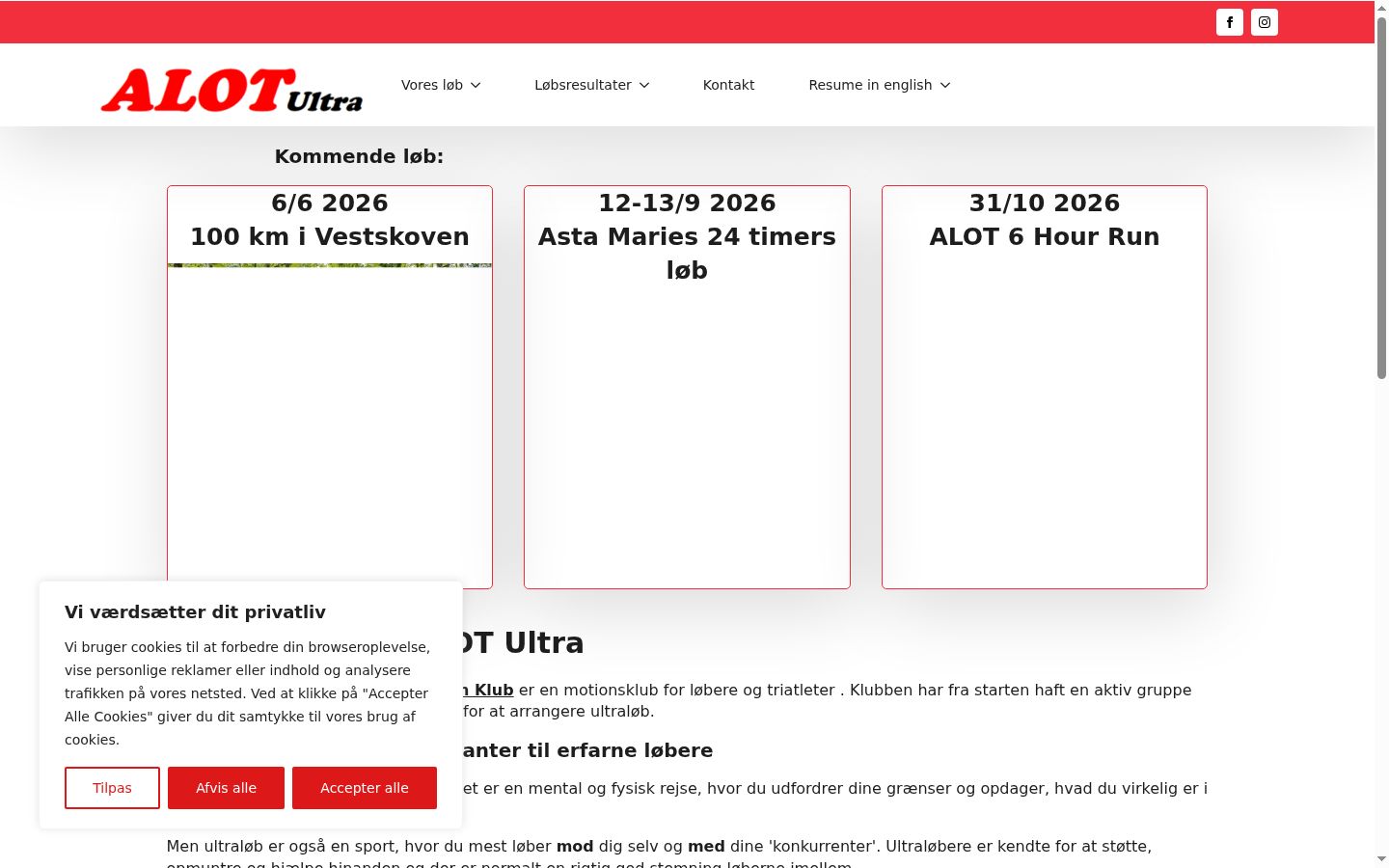 Snimka zaslona bannera za privolu prikazanog prije bilo kakve interakcije