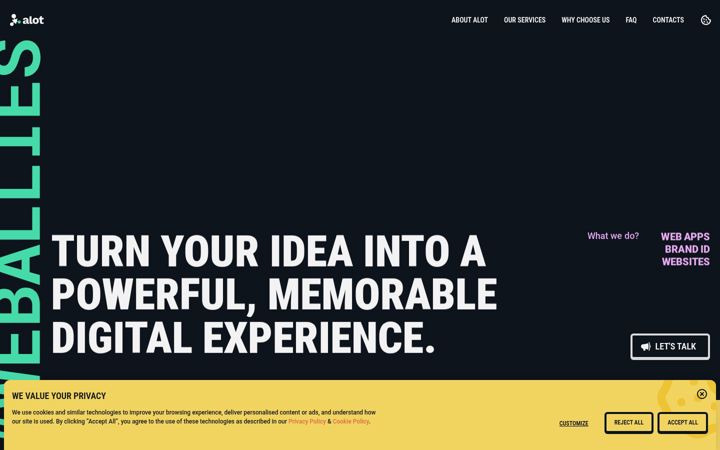 Screenshot of alotwebstudio.com