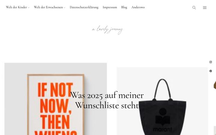 Screenshot of alovelyjourney.com