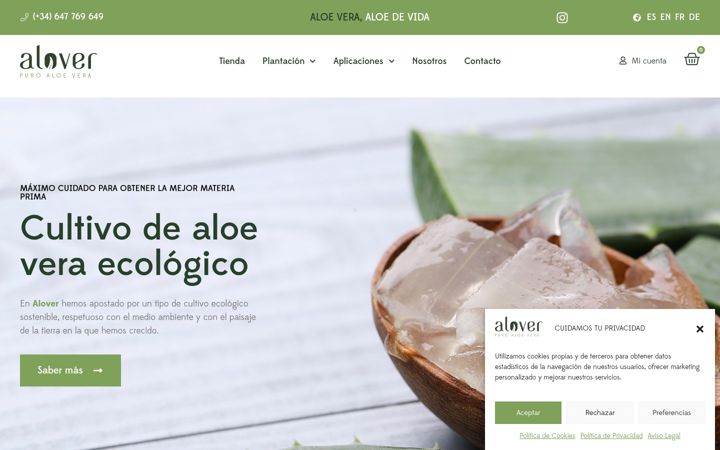 Screenshot of alover.es