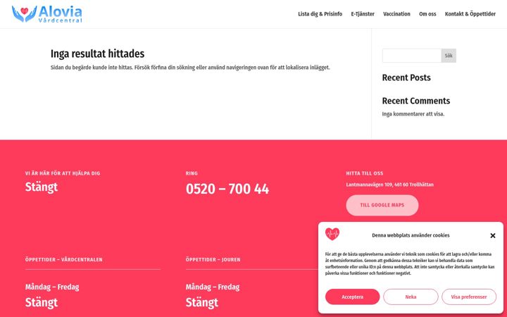 Screenshot of alovia.se