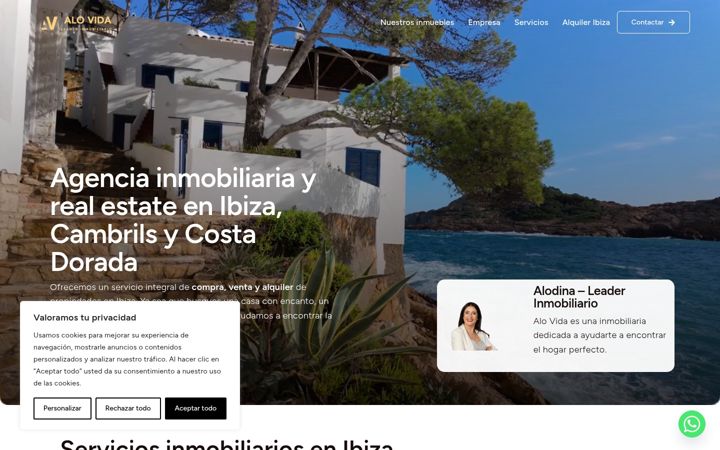 Screenshot of alovida.es