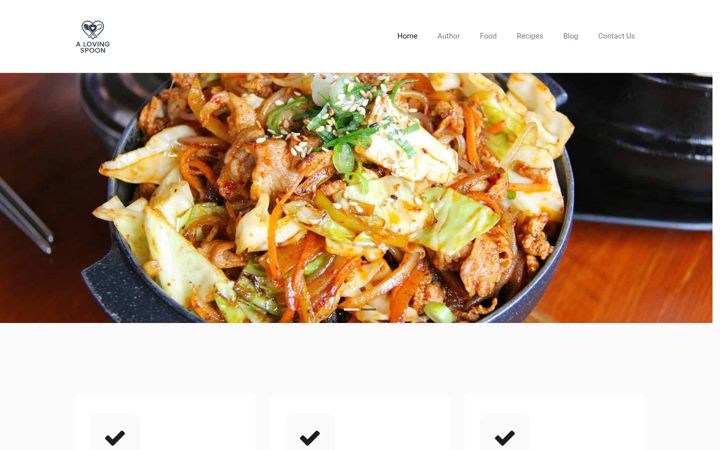 Screenshot of alovingspoon.com