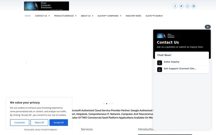 Screenshot ta' aloye.com