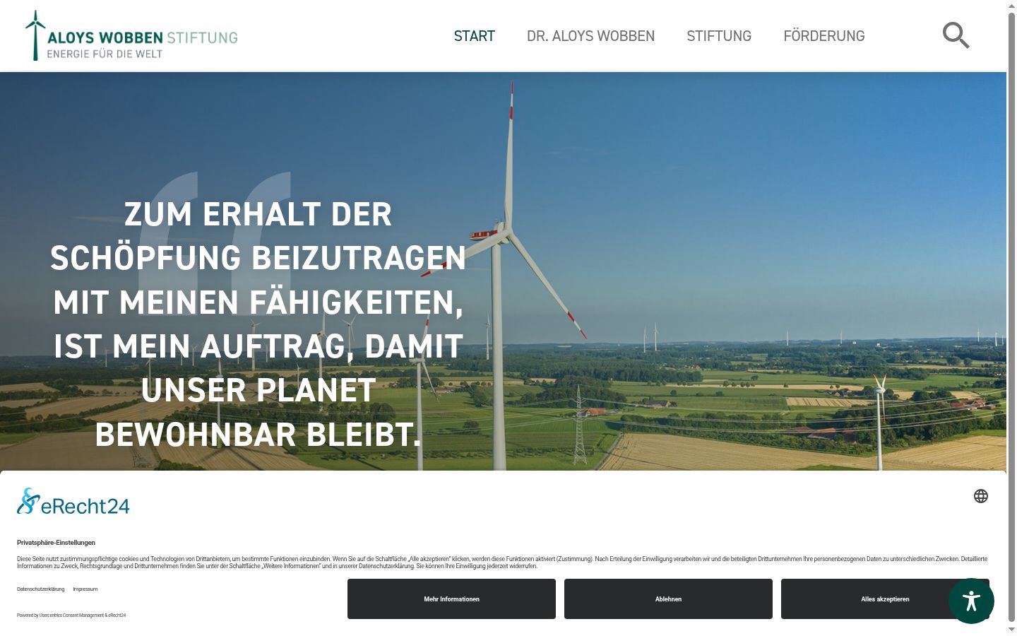 Screenshot tal-banner tal-kunsens muri qabel kwalunkwe interazzjoni