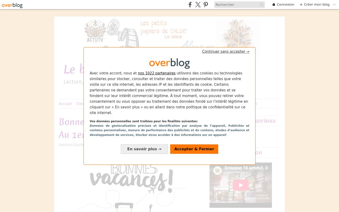 Screenshot tal-banner tal-kunsens muri qabel kwalunkwe interazzjoni