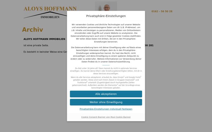 Screenshot ta' aloyshoffmann-immobilien.de