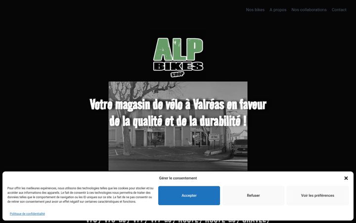 Screenshot of alp-bikes.fr