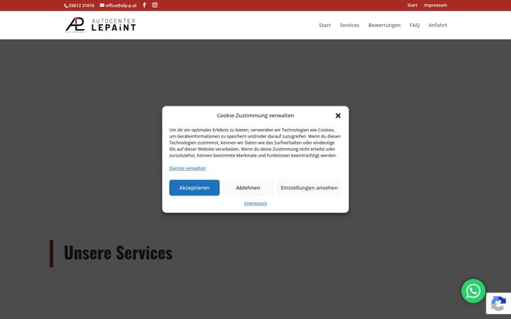 Screenshot of alp-p.at