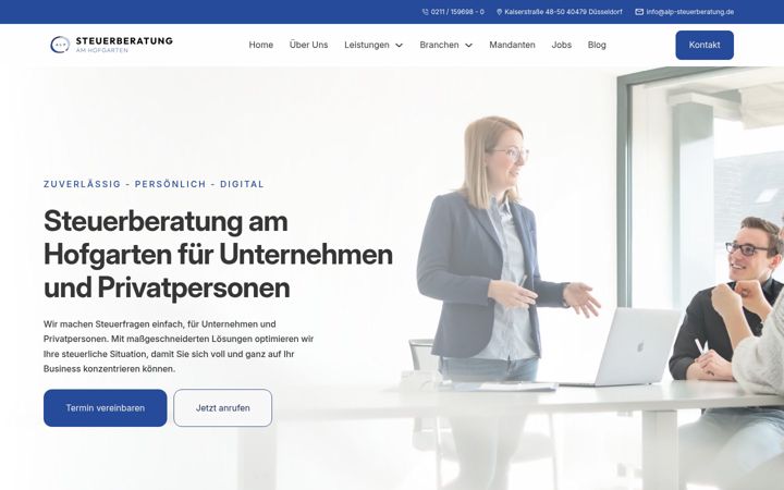 Screenshot di alp-steuerberatung.de