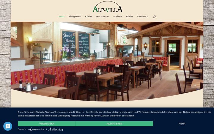 Screenshot of alp-villa.de