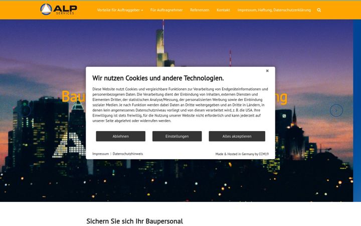 Screenshot of alp.eu