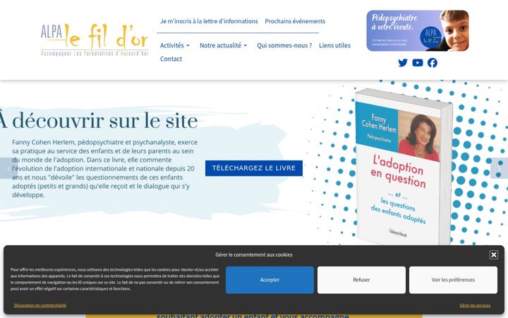 Screenshot of alpa-lefildor.fr