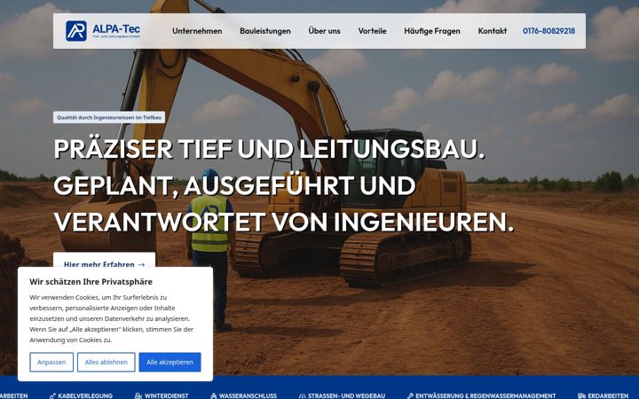 Screenshot di alpa-tec.de