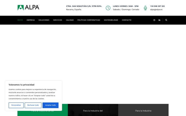 Snímek obrazovky alpa.es