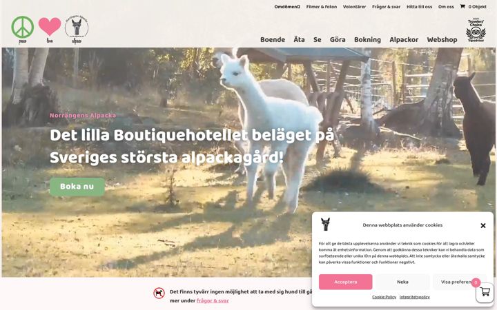 Screenshot of alpaca.se