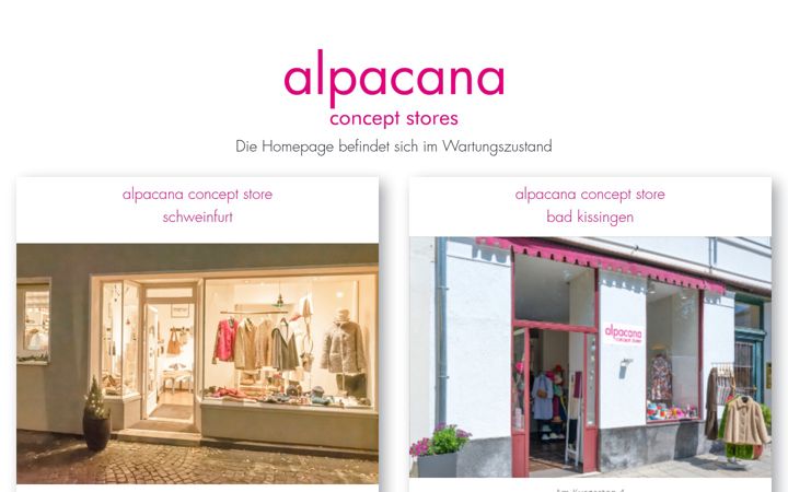 Screenshot von alpacana.com