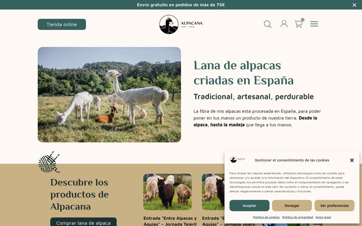 Screenshot of alpacana.es