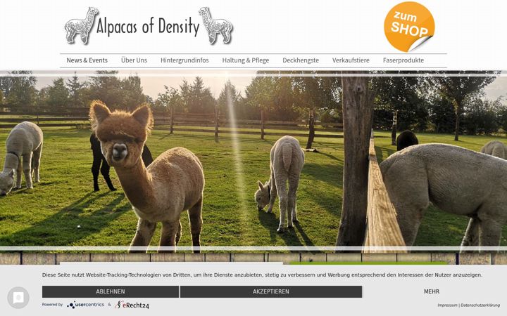Screenshot von alpacas-of-density.de