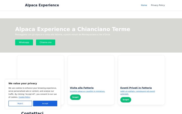 Screenshot of alpacatour.it